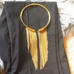 Sold: Guess Gold Cascade Statement Necklace